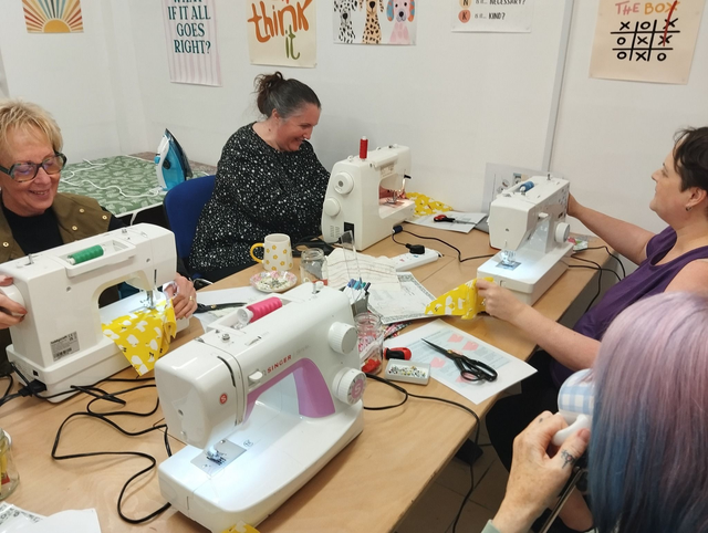PRACTICAL MACHINE SEWING FOR BEGINNERS - Thursday 26th February 5:30 –7:30 - Cost: £18 (£10 deposit, then £8 to be paid on the day)