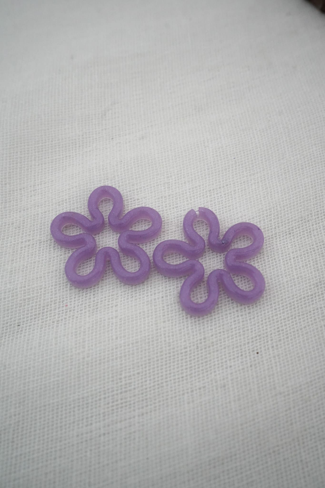 Grandes pampilles violettes