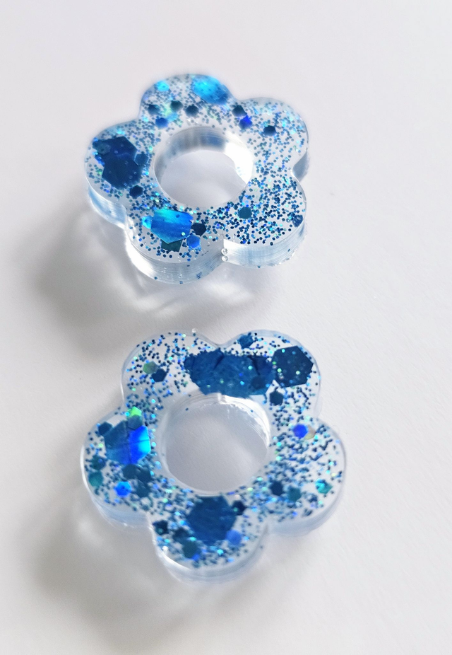 PAMPILLES EDEN PAILLETTES BLEUES 