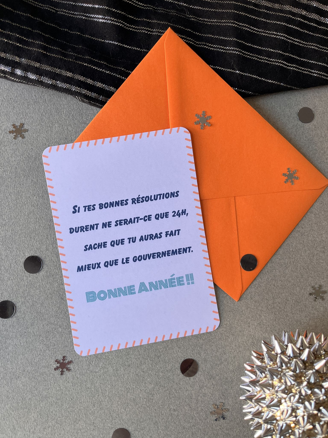 Carte Bonne Année "On peut le faire !"