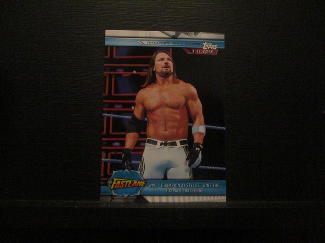 WWE Champion AJ Styles Wins The Six-Pack Challenge - Champions Original Trading Card #90