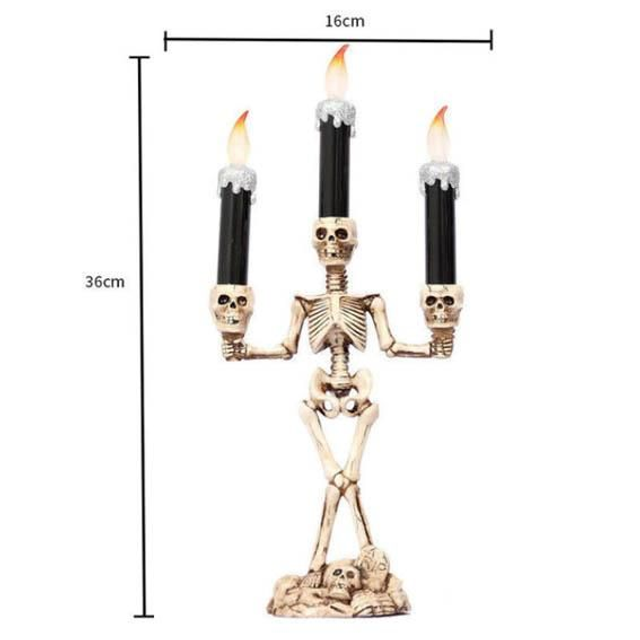 Candelabro Calavera MOD:plata