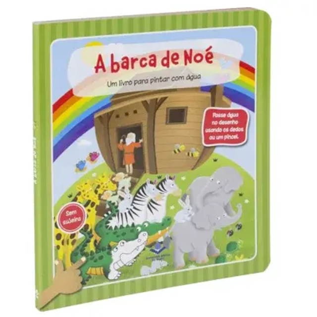 Livro de pintar com agua - A barca de Noe