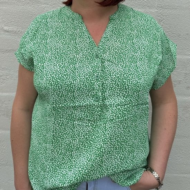 Blouse fluide verte