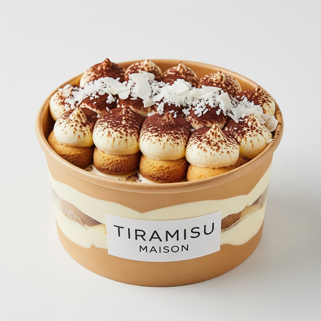 Tiramisu coco artisanal 3/4 personnes 