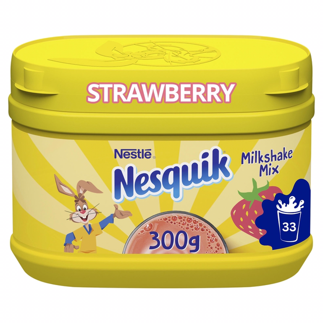 Nesquik Strawberry Flavoured Milkshake Powder 300g Tub