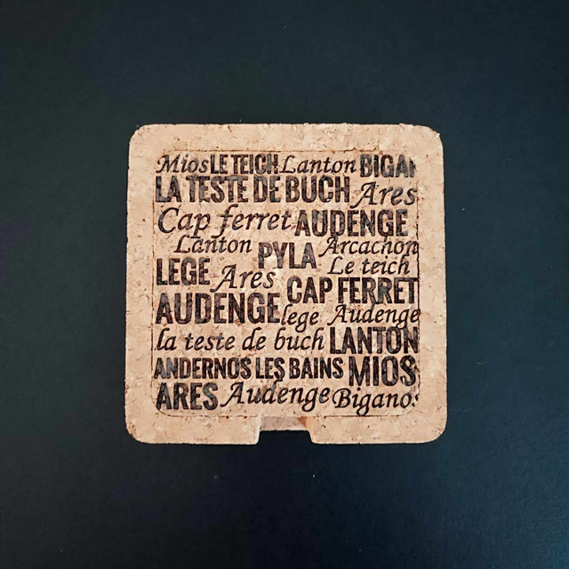 Dessous de verres en liège - Villes