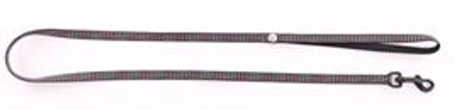 Martin Sellier reflecterende kattenlijn roze/zwart 1m