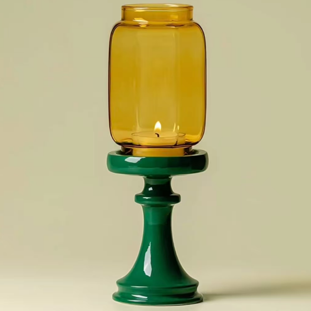 Green Candlestick【绿色蜡烛托】