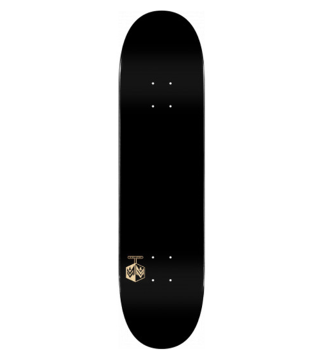 Mini Logo Skateboard Deck - Chevron Detonator Black 7.75”