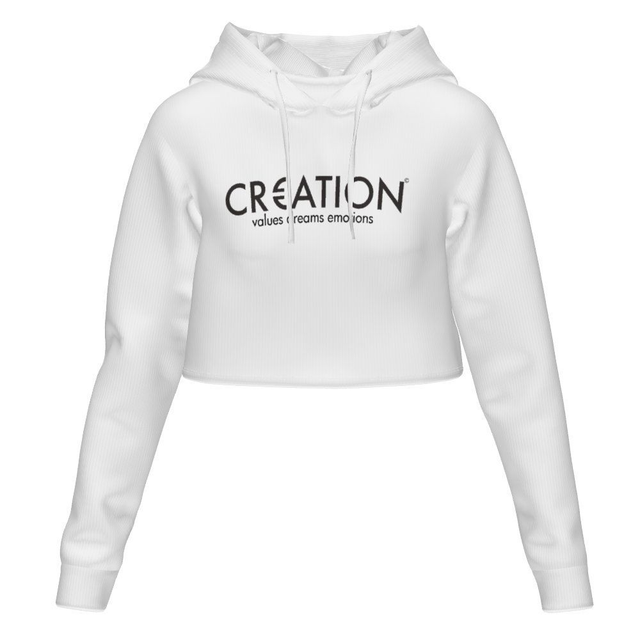 Felpa corta con cappuccio DD Creation da donna