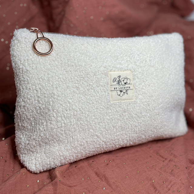 Grande trousse sherpa écrue 