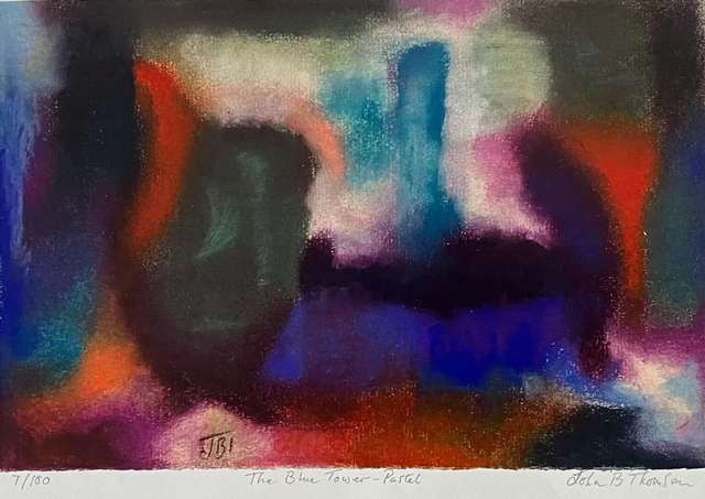 09 The Blue Tower - Pastel Print 15x22cm