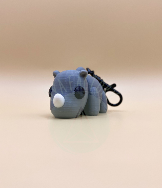Porte-clés mini Rhinocéros articulé