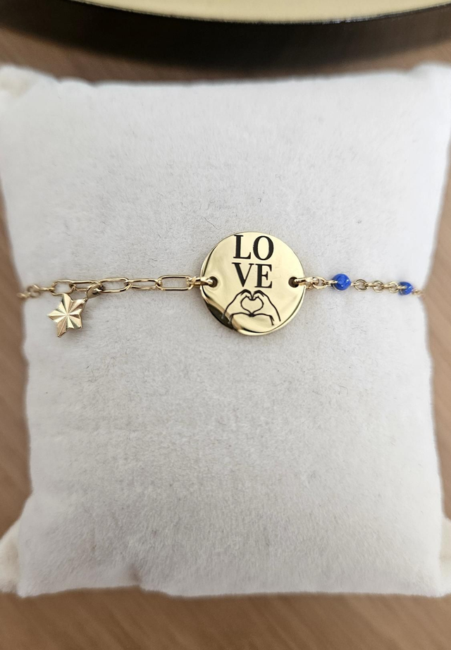 Bracelet chaîne &quot;love&quot;