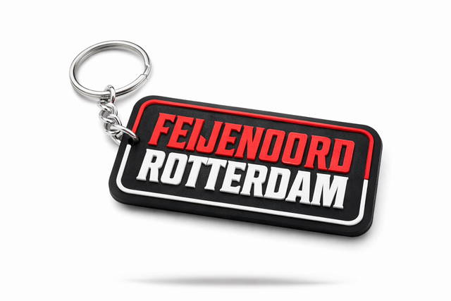 Feijenoord Rotterdam Sleutelhanger- New Style - Rubber