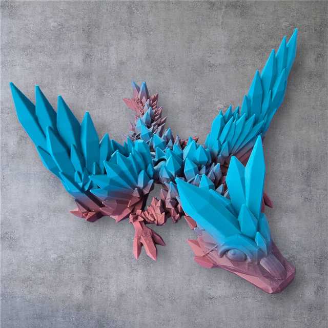 Dragon volant de cristal