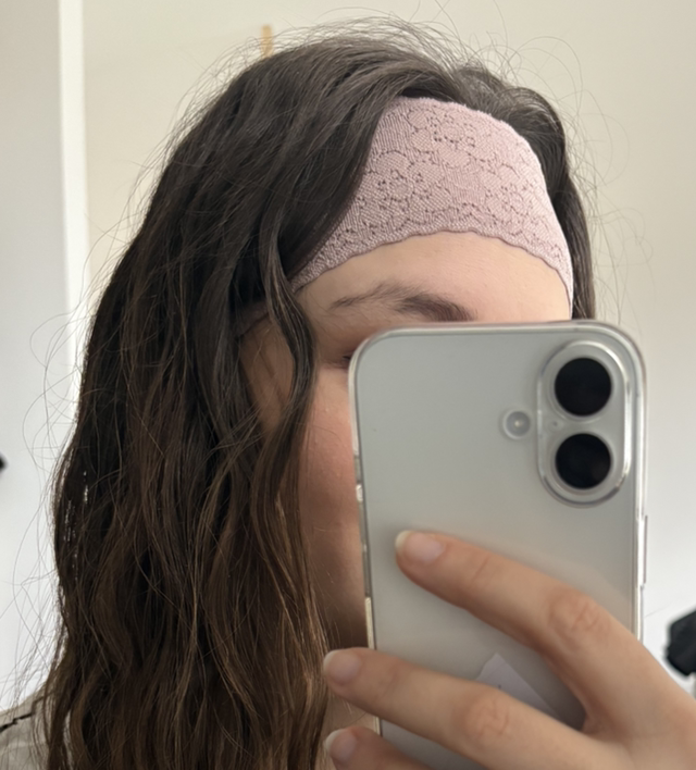 Bandeau rose poudré