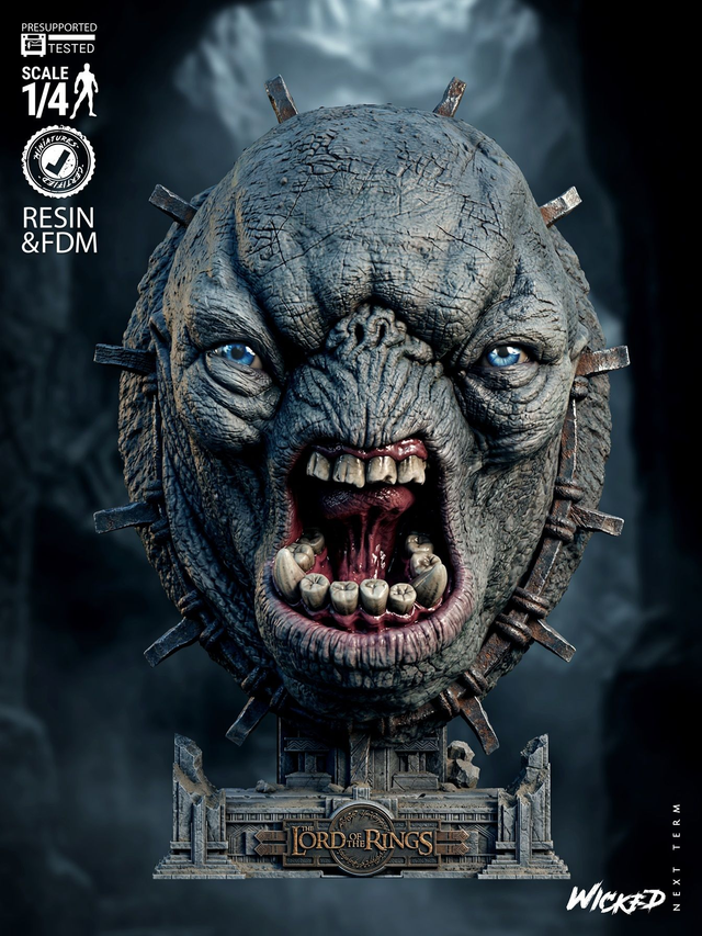 BUSTE PORTRAIT TROLL Seigneur des anneaux série movie 