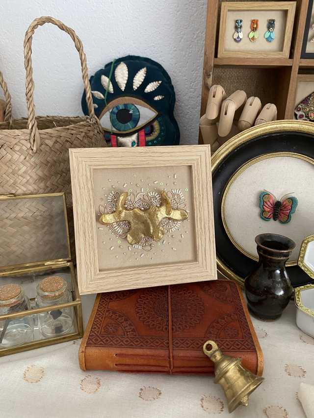 Cadre vertèbre blanc