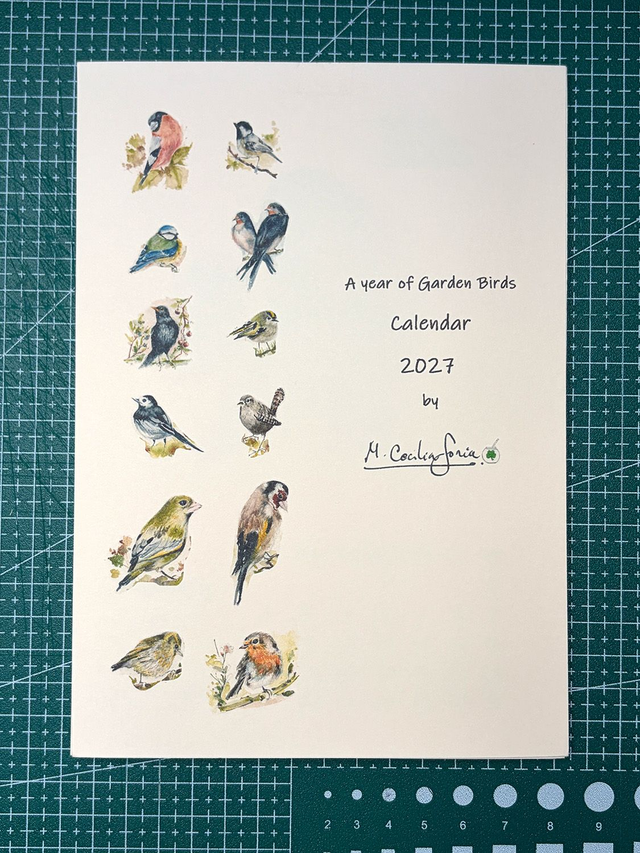 Calendar 2027 A year of Garden Birds_white paper