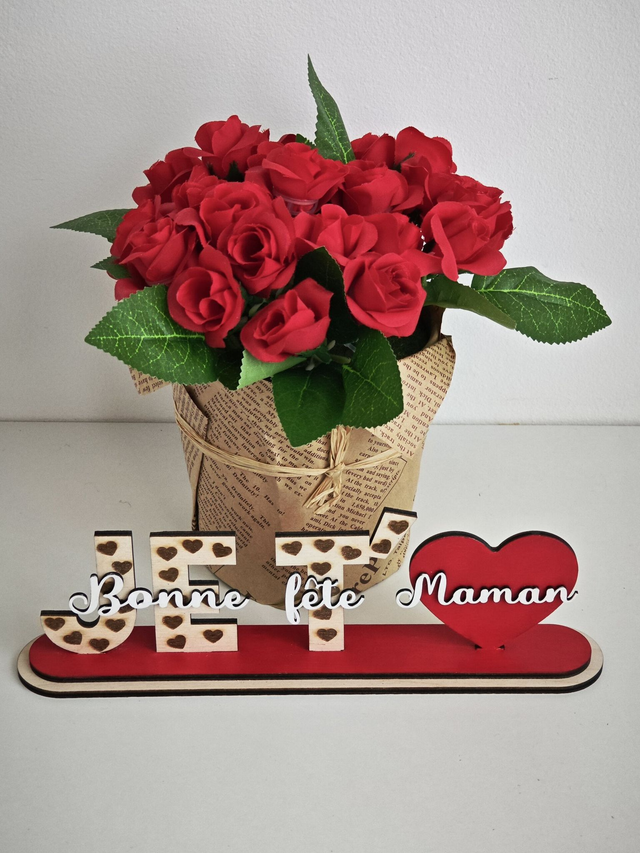 Décoration &quot;Je t&#039;aime Maman&quot;
