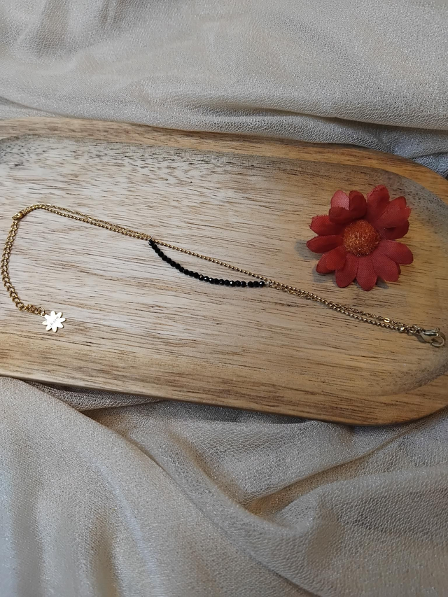 Bracelet 2 rangs noir en acier inoxydable 