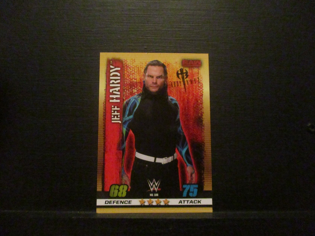 Jeff Hardy - Raw Slam Attax 10th Edition Original Trading Card #108
