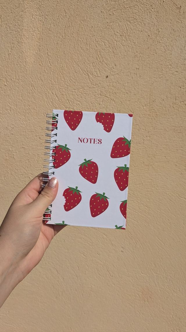 Carnet A6 Fraises