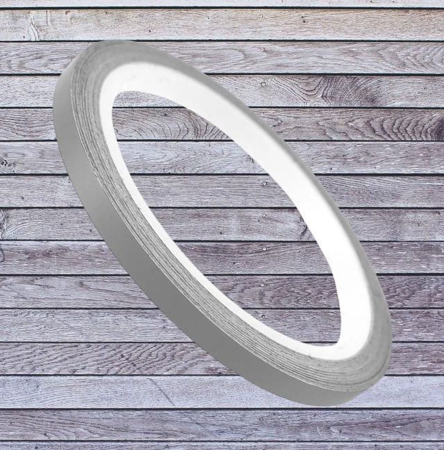 Zierstreifen  Matt Silbergrau 10m