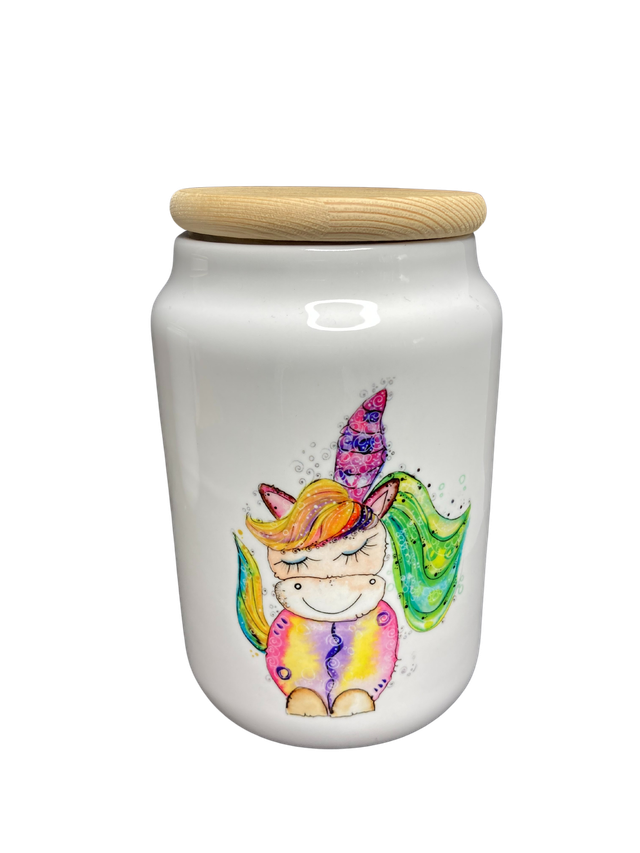 Keramikdose "Einhorn - Feenstaub"