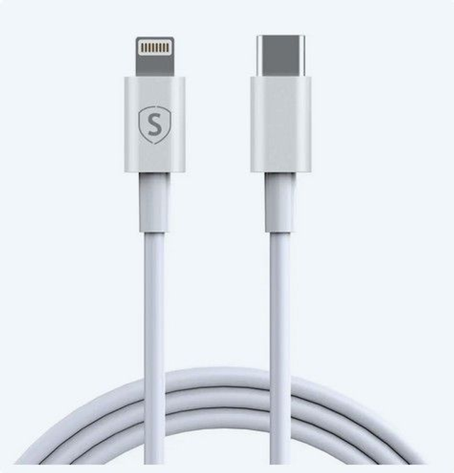 SiGN USB-C till Lightning Kabel 2.1A, 2m - Vit
