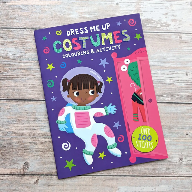 Dress Me Up Costumes Colouring Book