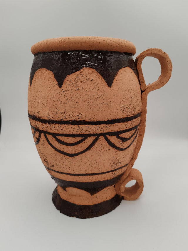 Vase en chamotte style antique grand modèle 