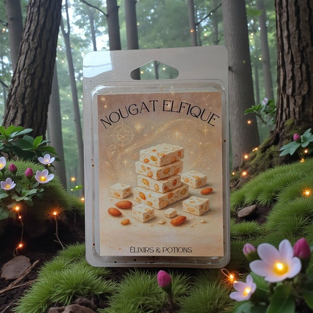 Fondant parfumé "Nougat Elfique" (nougat blanc)