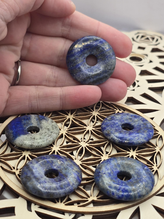 Pendentif donut en Lapis lazuli
