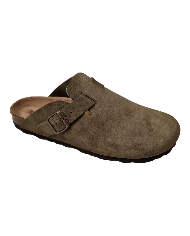 Pantoufles homme David kaki 43 – Confort &amp; chaleur intérieure