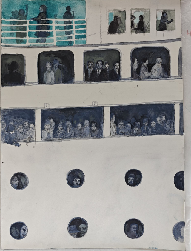 Titre de l'oeuvre - Passagers  |  Artiste - Yu Hirai 