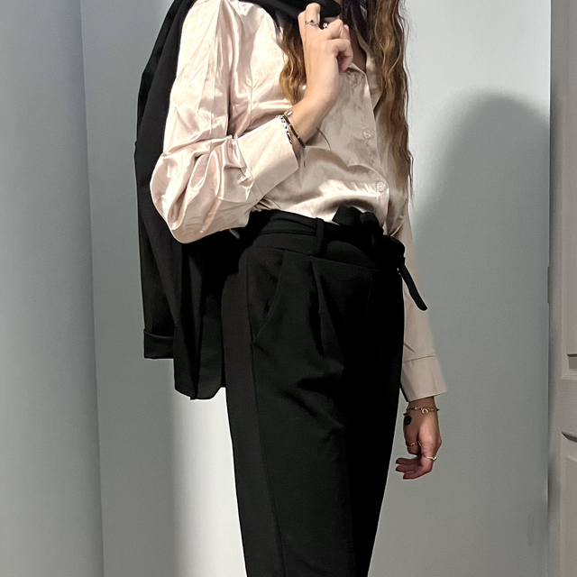 Pantalon Chic - Ceinture Noeud