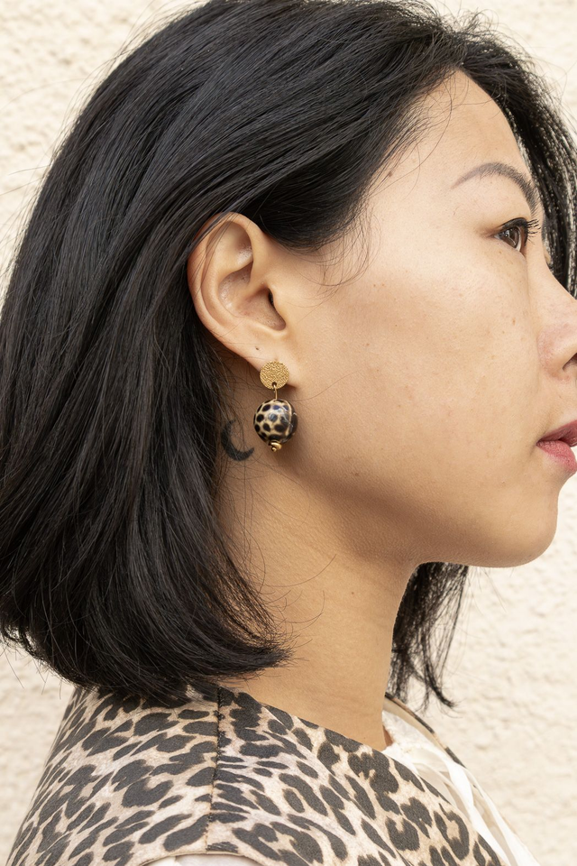 Boucles d'oreilles Léopard