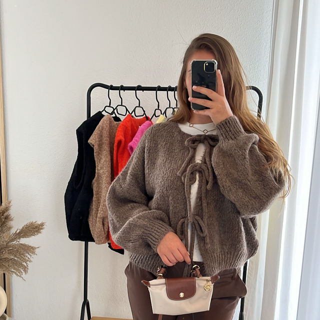 Gilet CAROLINE chocolat 🇮🇹