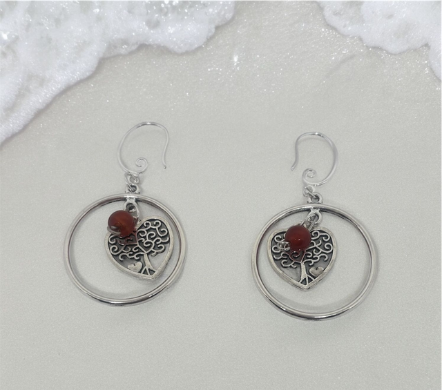 Boucles d'oreilles arbre vie 