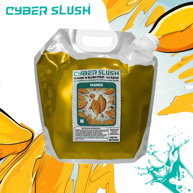 CyberSlush Mango Syrup - Natural Flavour / Natural Sweetness - 5L