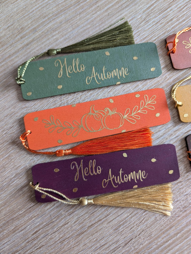 Marque-page "Hello Automne"