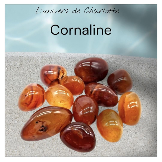 Pierre roulée "Cornaline"