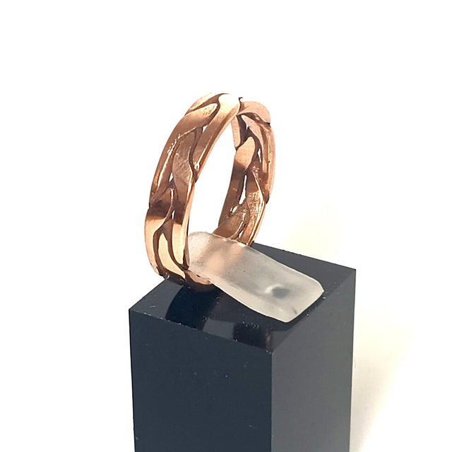 Bague cuivre pur 3 brins
