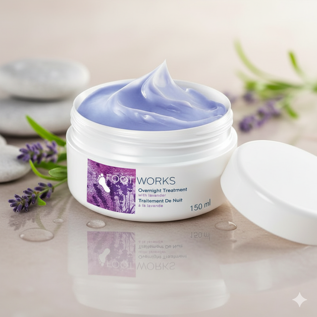 Crème pieds nourrissante pour la nuit à la lavande (Avon)
