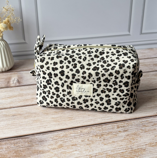 Trousse de toilette M léopard 