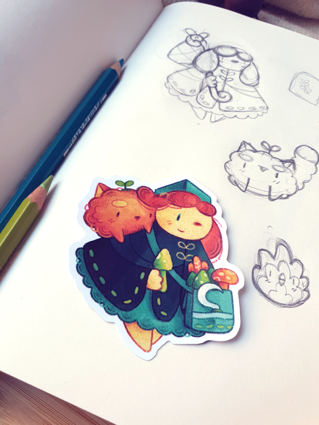 Sticker « Cueillette aux champignons »