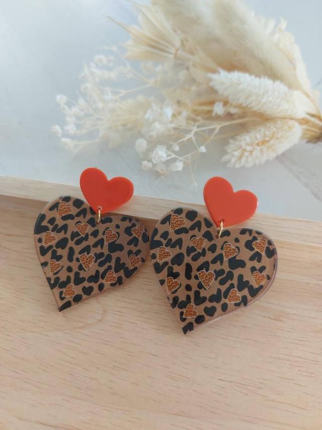 Boucles d&#039;oreilles Ilona Corail